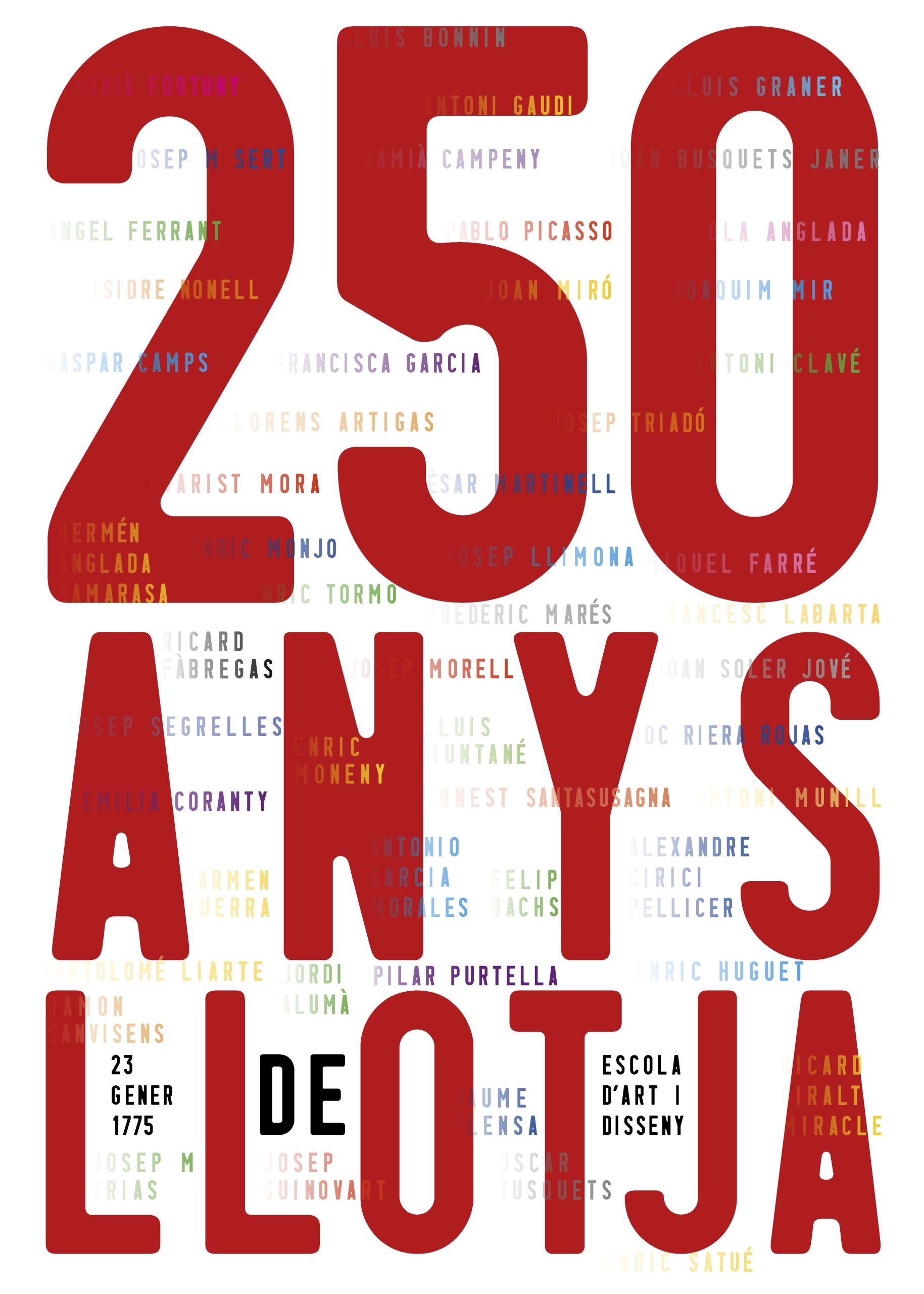 Llotja 250 Anys Cartell 500x700mm Página 1